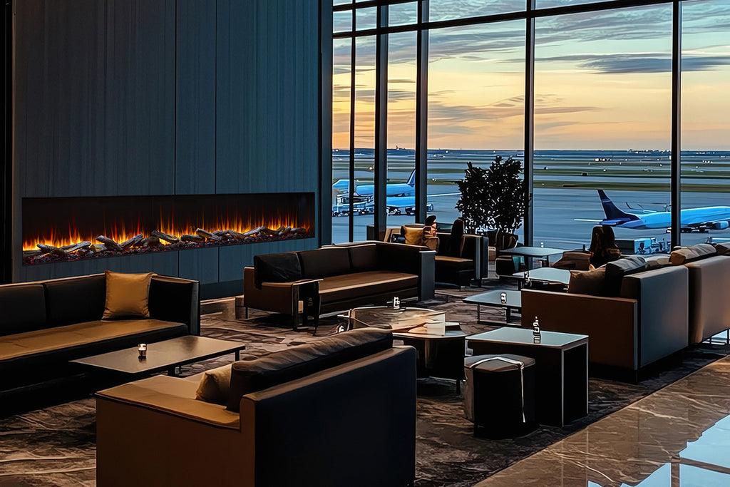 SimpliFire Triton 78 Inch Smart Multi-Side View Built In Linear Electric Fireplace - SF-TR78