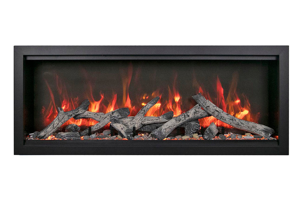 Amantii Symmetry Bespoke Xtra Tall 50-in Recessed Flush Mount Smart Indoor Outdoor Electric Fireplace SYM-50-XT-BESPOKE