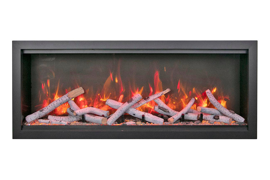 Amantii Symmetry Bespoke Xtra Tall 50-in Recessed Flush Mount Smart Indoor Outdoor Electric Fireplace SYM-50-XT-BESPOKE