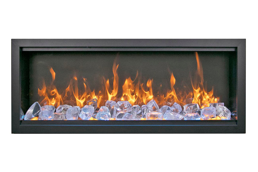 Amantii Symmetry Bespoke Xtra Tall 60-in Recessed Flush Mount Smart Indoor Outdoor Electric Fireplace SYM-60-XT-BESPOKE