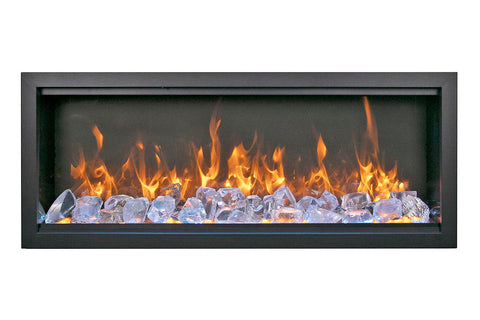 Image of Amantii Symmetry Bespoke Xtra Tall  Recessed Flush Mount Smart Indoor Outdoor Electric Fireplace SYM-XT-BESPOKE