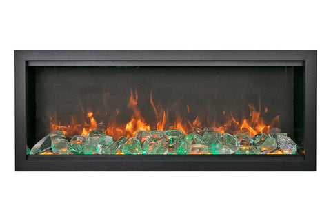 Image of Amantii Symmetry Bespoke Xtra Tall  Recessed Flush Mount Smart Indoor Outdoor Electric Fireplace SYM-XT-BESPOKE