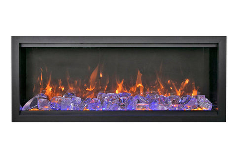 Image of Amantii Symmetry Bespoke Xtra Tall  Recessed Flush Mount Smart Indoor Outdoor Electric Fireplace SYM-XT-BESPOKE