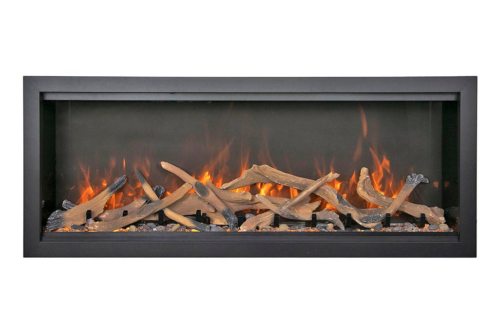 Amantii Symmetry Bespoke Xtra Tall 50-in Recessed Flush Mount Smart Indoor Outdoor Electric Fireplace SYM-50-XT-BESPOKE