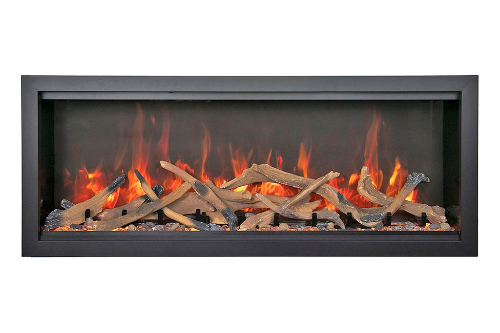 Amantii Symmetry Bespoke Xtra Tall 60-in Recessed Flush Mount Smart Indoor Outdoor Electric Fireplace SYM-60-XT-BESPOKE