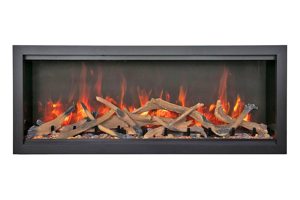 Amantii Symmetry Bespoke Xtra Tall 50-in Recessed Flush Mount Smart Indoor Outdoor Electric Fireplace SYM-50-XT-BESPOKE