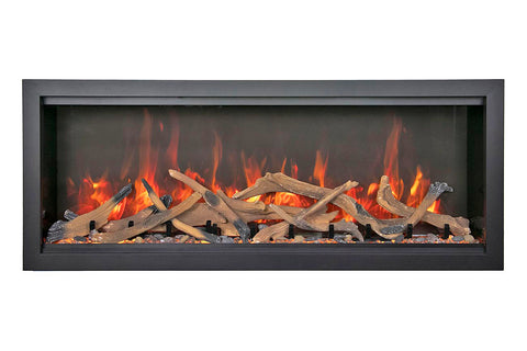 Image of Amantii Symmetry Bespoke Xtra Tall 60-in Recessed Flush Mount Smart Indoor Outdoor Electric Fireplace SYM-60-XT-BESPOKE