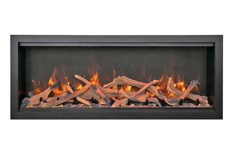 Image of Amantii Symmetry Bespoke Xtra Tall  Recessed Flush Mount Smart Indoor Outdoor Electric Fireplace SYM-XT-BESPOKE