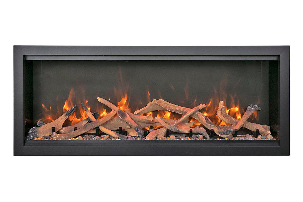 Amantii Symmetry Bespoke Xtra Tall 50-in Recessed Flush Mount Smart Indoor Outdoor Electric Fireplace SYM-50-XT-BESPOKE