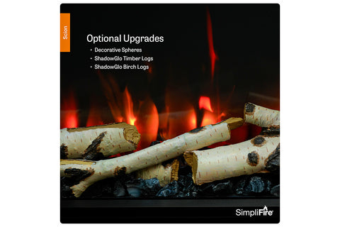 Image of SimpliFire Scion Smart Built-In Linear Electric Fireplace Media