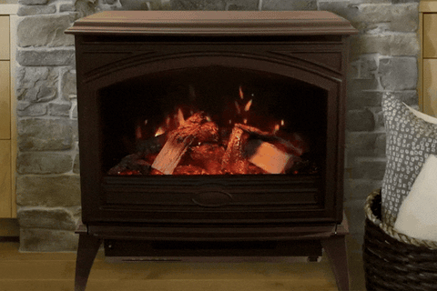 Image of Sierra Flame 28-inch Cast Iron Freestanding Smat Electric Stove - Electric Fireplace Heater E70-HO