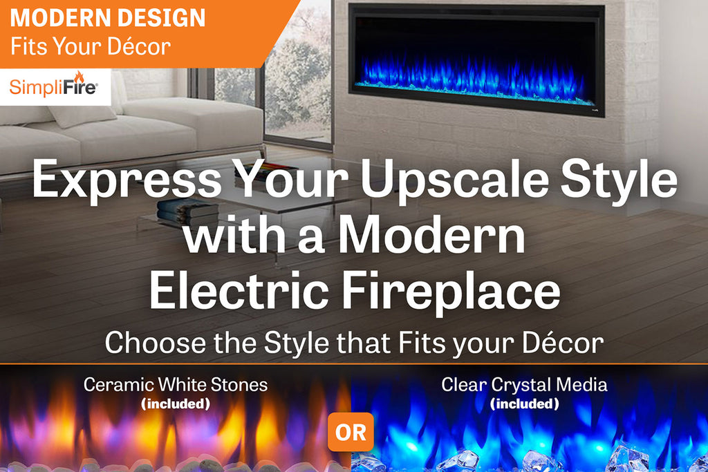 Hearth & Home SimpliFire Allusion Platinum 60 inch Wall Mount Recessed Linear Electric Fireplace Insert | SF-ALLP60-BK | Electric Fireplaces Depot