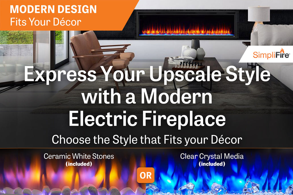 Hearth & Home SimpliFire Allusion Platinum 72 inch Wall Mount Recessed Linear Electric Fireplace Insert | SF-ALLP72-BK | Electric Fireplaces Depot