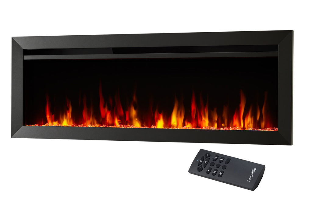SimpliFire Allusion Slim 40 inch Wall Mount Recessed Electric Fireplace - SF-ALLS40