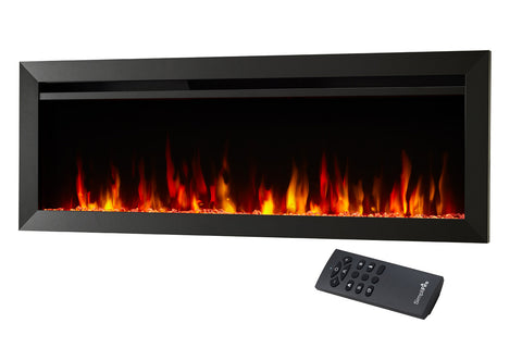 Image of SimpliFire Allusion Slim 40 inch Wall Mount Recessed Electric Fireplace - SF-ALLS40