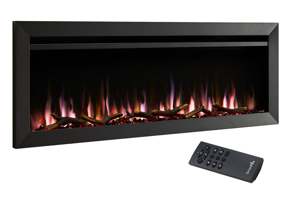 SimpliFire Allusion Slim 50 inch Wall Mount Recessed Electric Fireplace SF-ALLS50