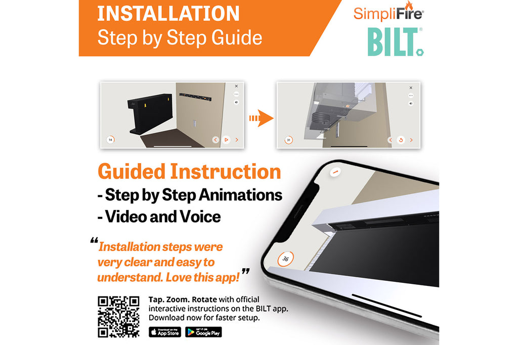 Hearth & Home SimpliFire Format 60-inch Floating Mantel Wall Mount Electric Fireplace in White SF-FM60-WH