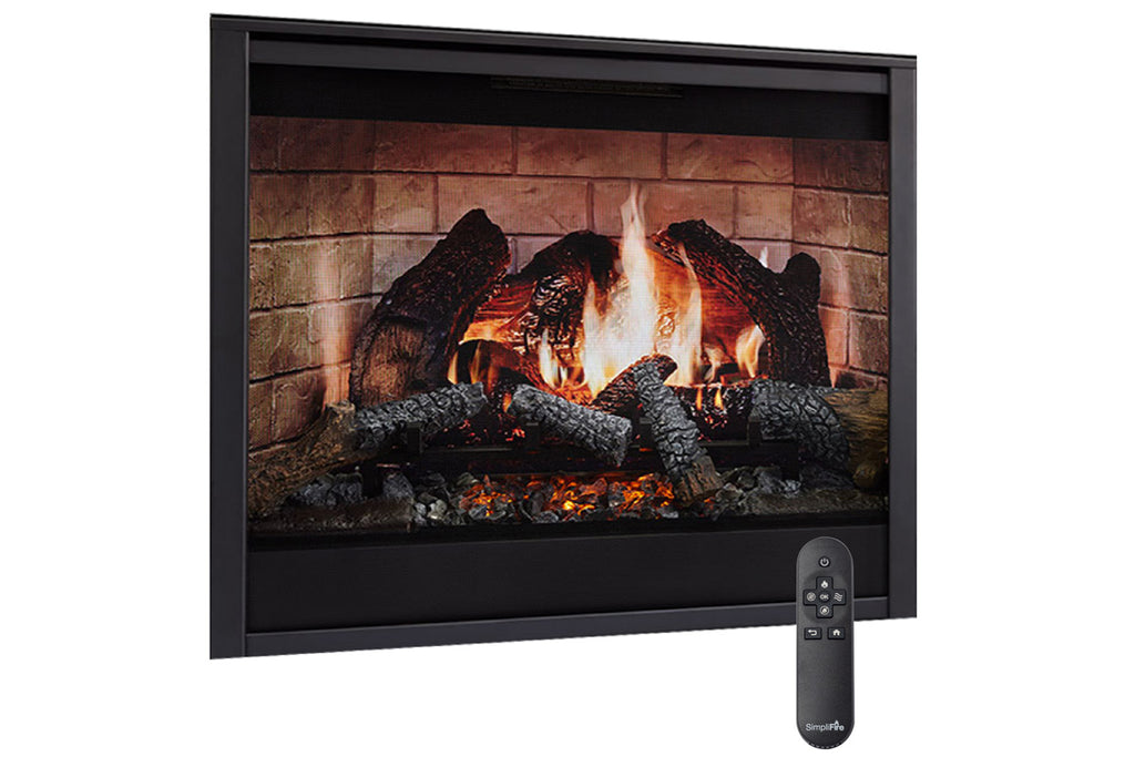 SimpliFire Inception 36-in Traditional Virtual Smart Electric Fireplace - SF-INC36 Firebox