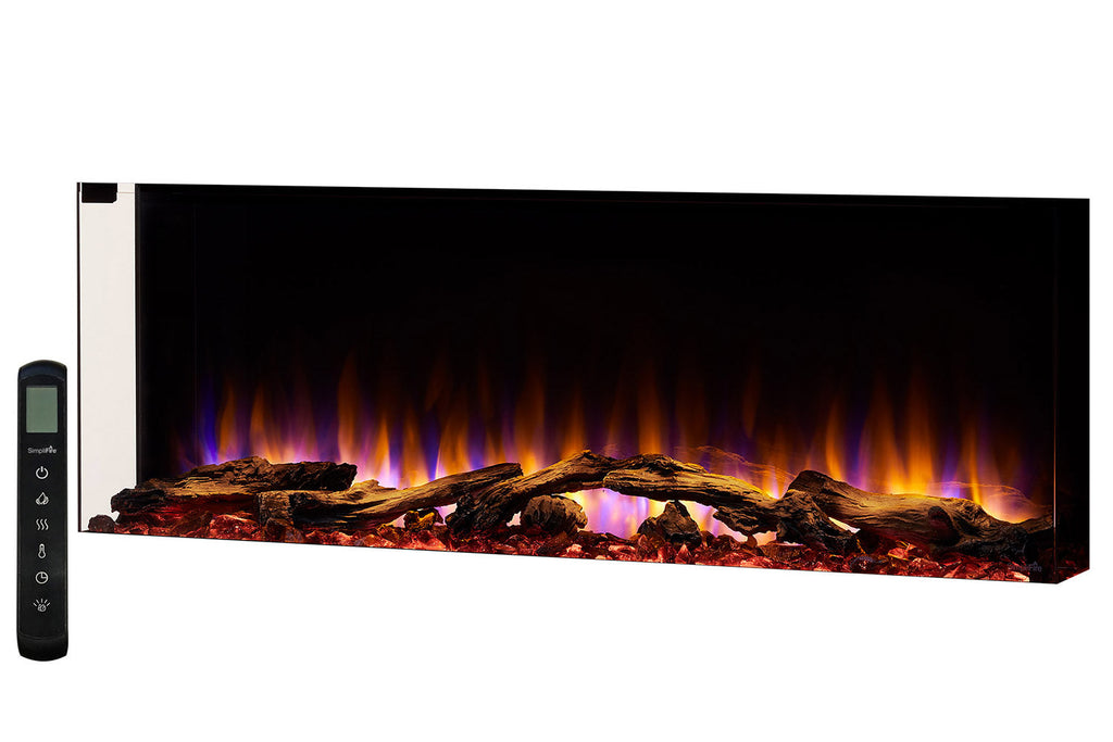SimpliFire Scion Trinity 55 in Multi-Side Built In Electric Fireplace - SF-SCT55-BK