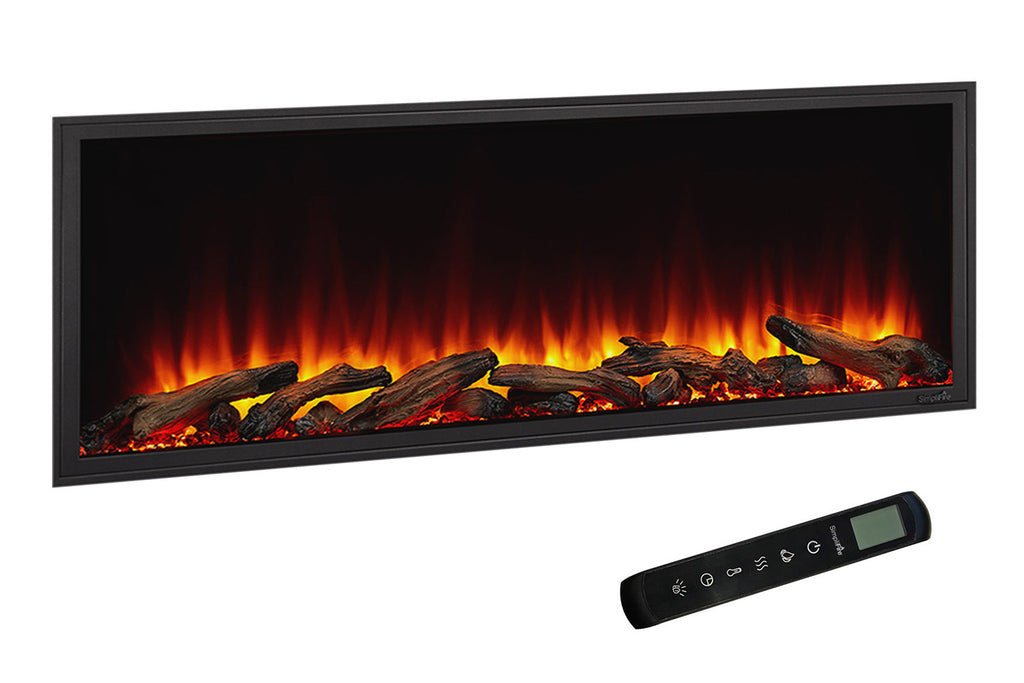 Hearth & Home SimpliFire Scion 55-inch Built-In Linear Electric Fireplace | SF-SC55-BK | Modern Electric Fireplace | Electric Fireplaces Depot
