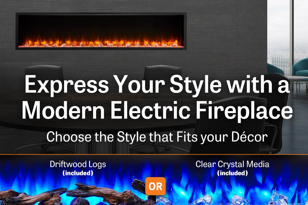 Hearth & Home SimpliFire Scion 78-inch Built-In Linear Electric Fireplace | SF-SC78-BK | Modern Electric Fireplace | Electric Fireplaces Depot