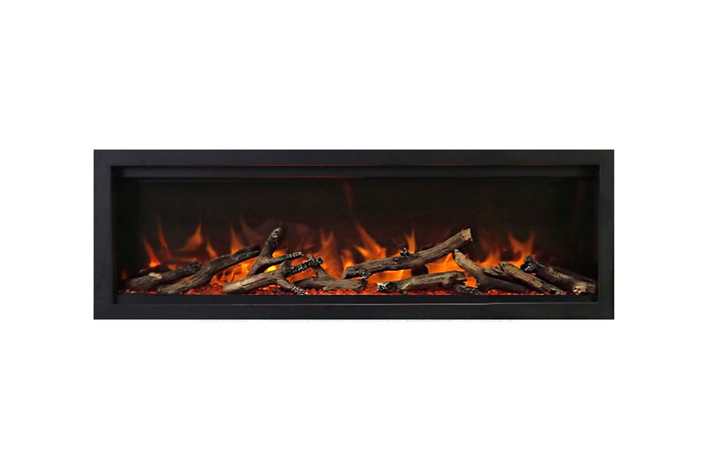 Amantii Symmetry Lumina 42 inch Built In Fully Recessed Wall Mount Indoor Outdoor Smart Electric Fireplace |SYM-42-LUMINA