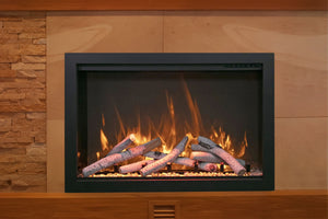 Amantii Traditional Bespoke 38 Inch Built-In Indoor Outdoor Smart Electric Firebox Insert TRD-38-BESPOKE