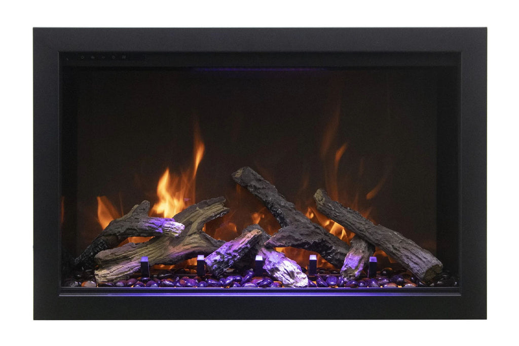 Amantii Traditional Bespoke 44 Inch Built-In Indoor Outdoor Smart Electric Firebox Insert TRD-44-BESPOKE