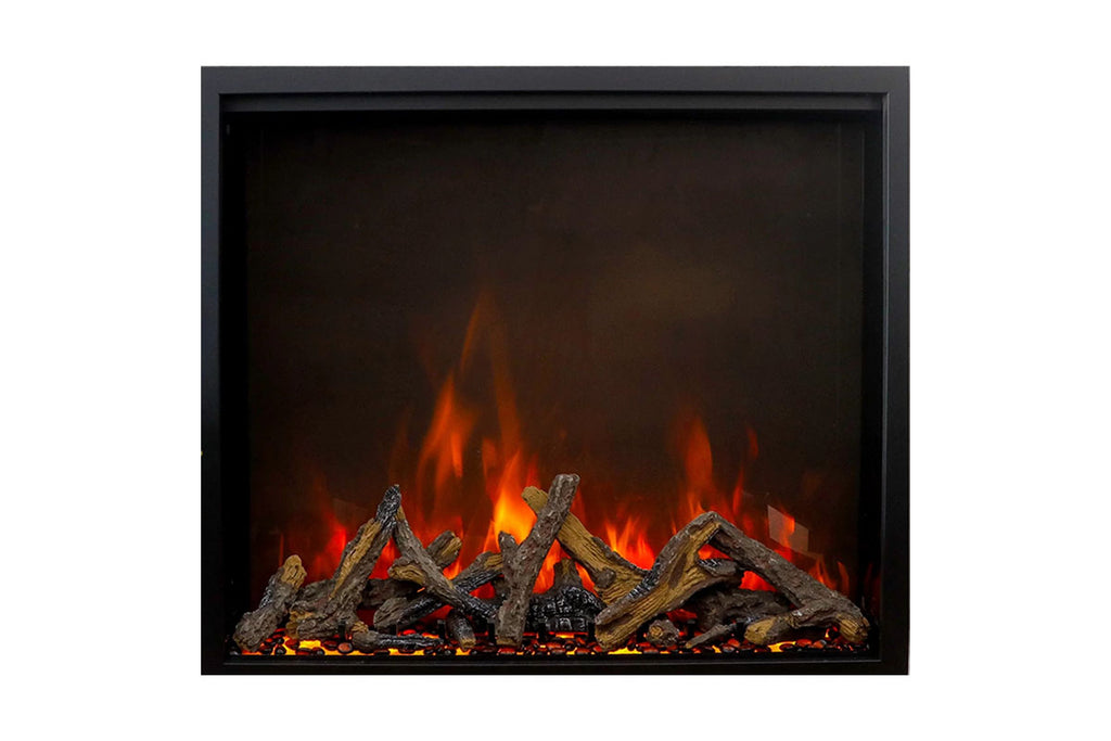 Amantii Traditional Lumina 48 Inch Built-In Indoor Outdoor Smart Electric Firebox Insert - TRD-48-LUMINA