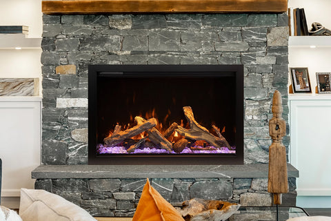 Image of Amantii Traditional 38 Lumina Built-In Indoor Outdoor Smart Electric Firebox Insert - TRD-LUMINA