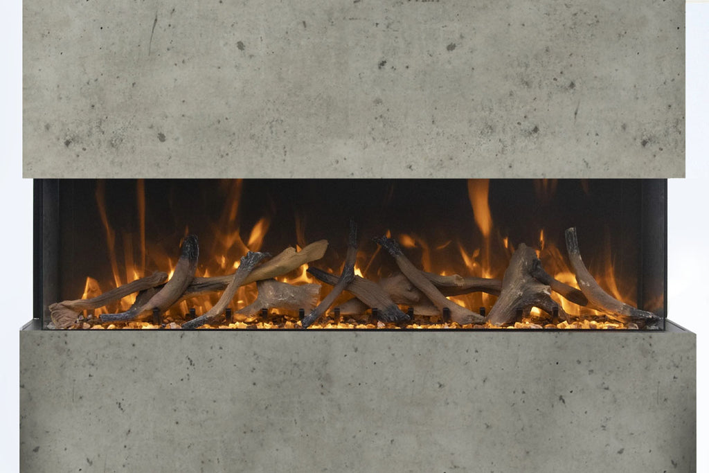 Amantii Panorama 50 inch 3-Sided Built-in Indoor & Outdoor Electric Fireplace - Heater - Electric Fireplaces Depot