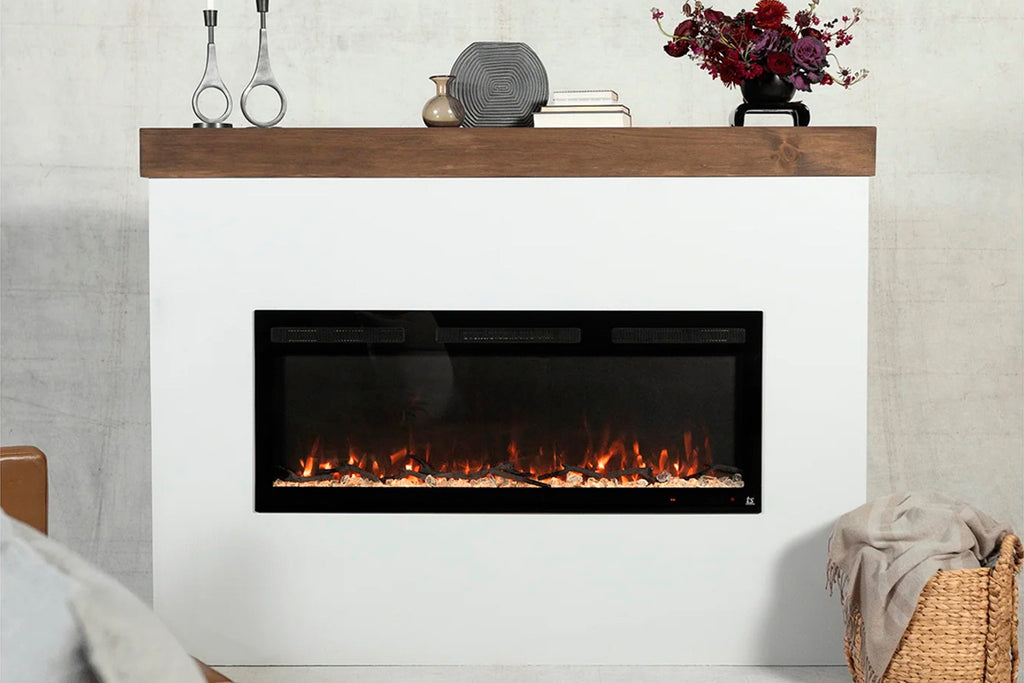 Touchstone Sideline FurySmart Wall Mount Recessed Electric Fireplace
