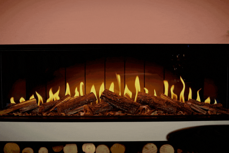 Solution Fires TrueFlame 150 3DX Virtual Multi-SiedVirtual Built-In Electric Fireplace SF-FP-TF-150-3DX