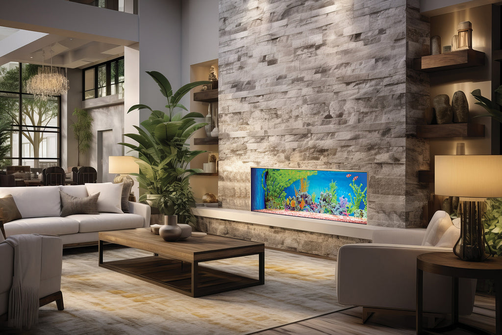 Solution Fires TrueFlame 150 3DX Virtual Multi-SiedVirtual Built-In Electric Fireplace SF-FP-TF-150-3DX