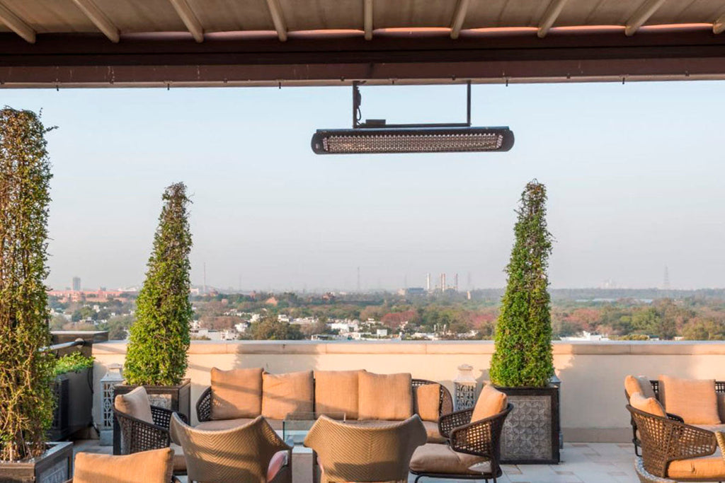 Bromic Tungsten Smart-Heat 6000 Watt 277V Infrared Electric Patio Heater Black | Tungsten 56 in Electric Radiant Heater | BH0420043