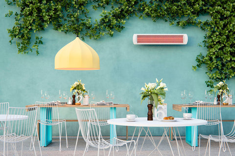 Image of Bromic Tungsten Smart-Heat 6000 Watt 277V Infrared Electric Patio Heater White | Tungsten 56 in Electric Radiant Heater | BH0420045