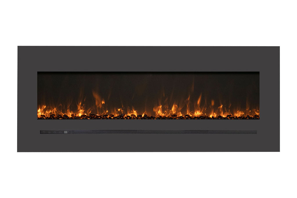 Sierra Flame 55 inch Wall Mount Linear Electric Fireplace - Heater - Electric Fireplaces Depot