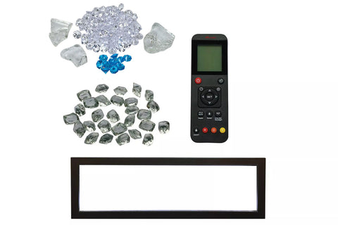 Image of Amantii Panorama 50 inch Slim Built-in Indoor & Outdoor Electric Fireplace - Heater - BI-50-SLIM-OD - Electric Fireplaces Depot