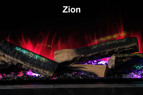 Image of Flamerite Fires E-FX 60-inch 3-Sided 2-Sided Built In Electric Fireplace - FLR-FP-EFX-1500 | Multi Side View E-FX Series  Flames