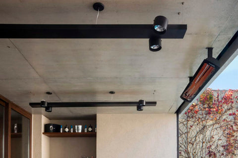 Image of Bromic Tungsten Smart-Heat 6000 Watt 277V Infrared Electric Patio Heater Black | Tungsten 56 in Electric Radiant Heater | BH0420043