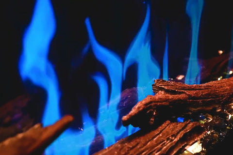 Image of Modern Flames Allwood Fireplace Media Wall in Sand - Orion Slim Heliovision 60 Electric Fireplace - AFWO-CS | OR60-SLIM