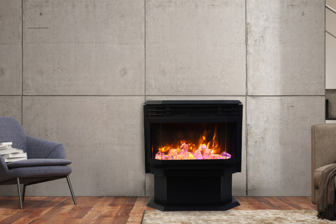 Image of Sierra Flame Freestanding Electric Fireplace - Heater - Logs Set - Electric Fireplaces Depot