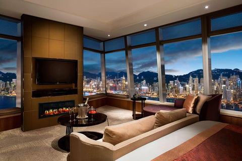 Image of Modern Flames Orion Slim V2 Heliovision Virtual Recessed Wall Mount Electric Fireplace - OR-SLIM-V2