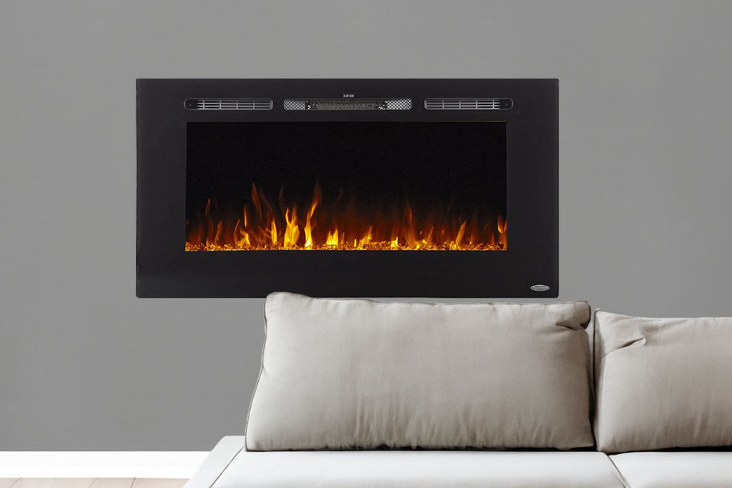 Touchstone Sideline 40 inch Built-in Electric Fireplace - Heater - 80027 - Electric Fireplaces Depot