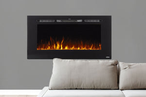 Touchstone Sideline 40 inch Built-in Electric Fireplace - Heater - 80027 - Electric Fireplaces Depot