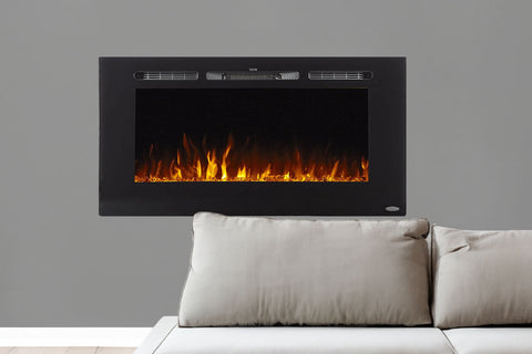Image of Touchstone Sideline 40 inch Built-in Electric Fireplace - Heater - 80027 - Electric Fireplaces Depot