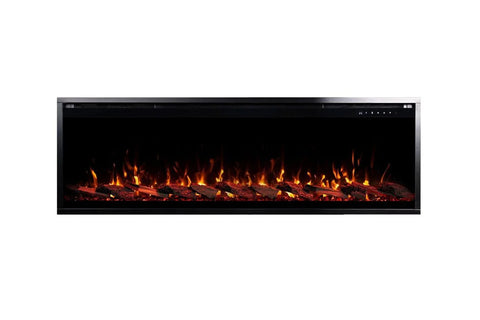 Image of Touchstone Sideline Elite Pro 60 Smart Wall Mount Recessed Electric Fireplace | Linear Fireplace Insert 80058