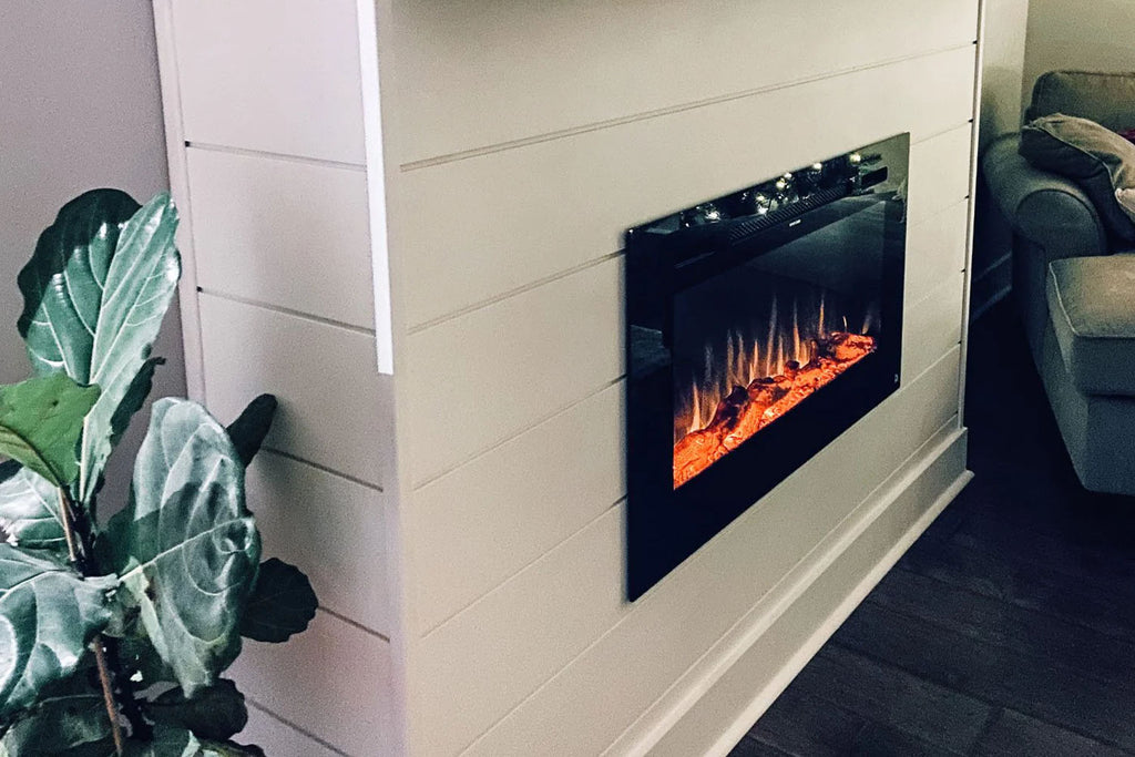 Touchstone Sideline 40 inch Built-in Electric Fireplace - Heater - 80027 - Electric Fireplaces Depot
