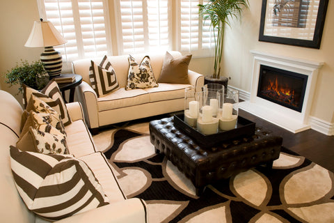 Image of Amantii Traditional Series 33 Inch Built-In Indoor & Outdoor Electric Firebox Insert | Electric Fireplace Heater | TRD-33 | Electric Fireplaces Depot