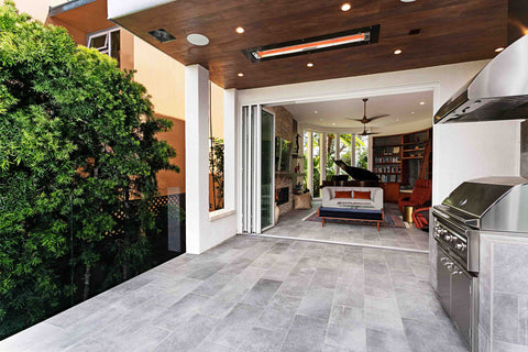 Image of Infratech W Series Single Element 4000 Watt 480V Outdoor Infrared Electric Heater | Infratech 61 1/4 in Radiant Heater | W4048